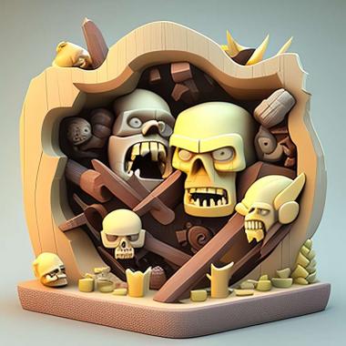 3D model Clash of Clans game (STL)